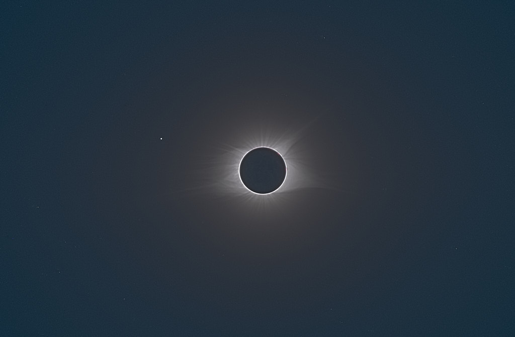 Composite of the total eclipse of August 2017