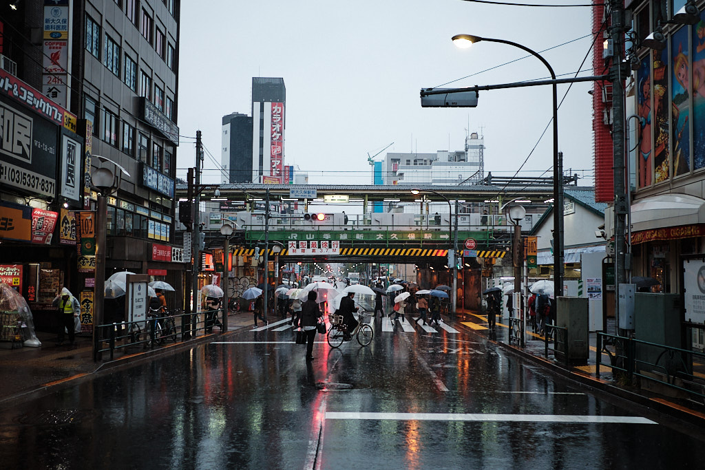A rainy day at Shin-Ōkubo in Tokyo