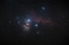 The Horsehead and Flame nebulas