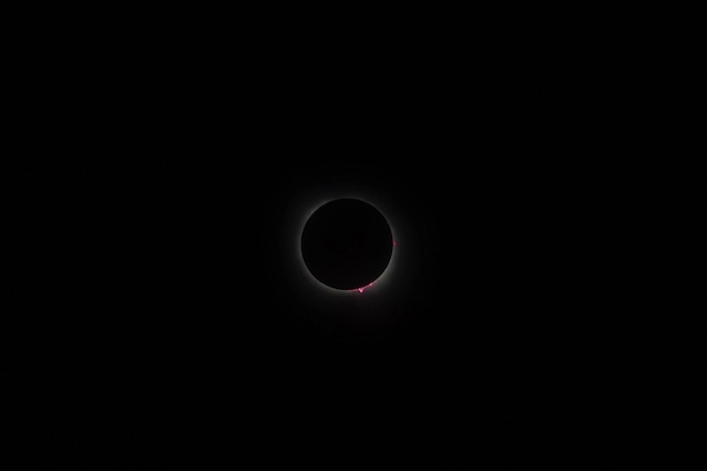 A solar eclipse